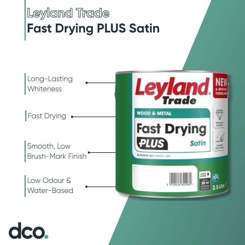 Leyland Trade Fast Drying PLUS Satin - Colour Match