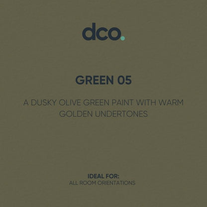 Dulux Trade Diamond Eggshell Paint - Designer Colour Match Paint - Green 05 2.5L