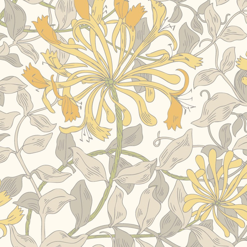 Hoopla Walls Honeysuckle Leaf Trail Wallpaper