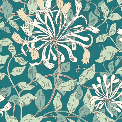 Hoopla Walls Honeysuckle Leaf Trail Wallpaper