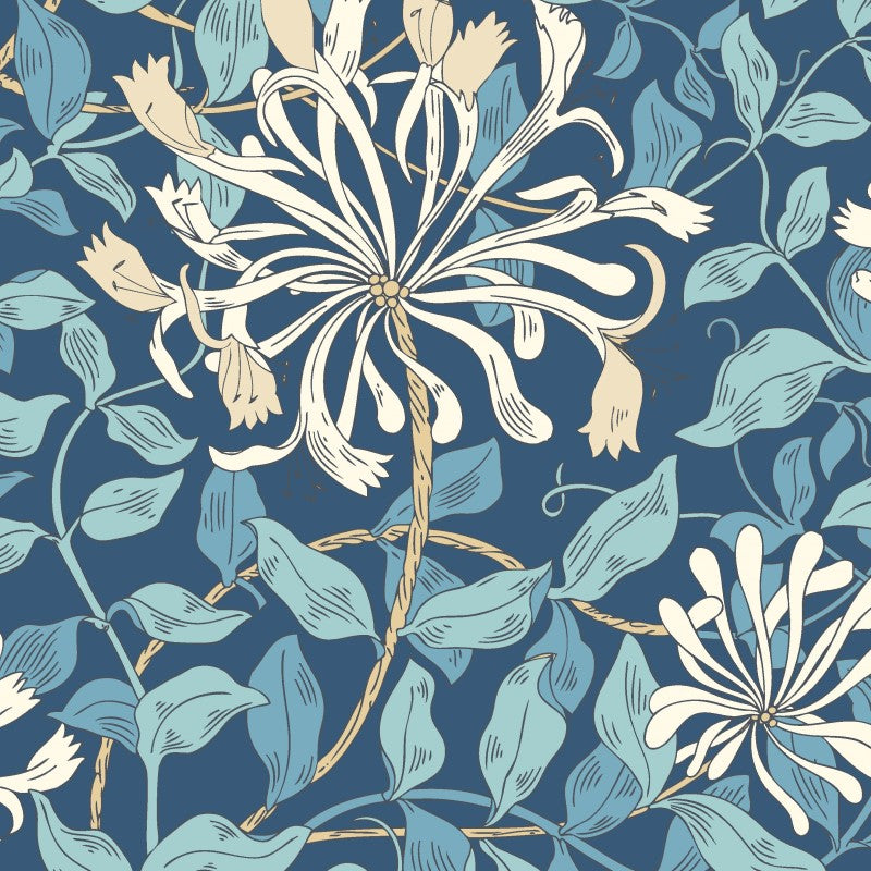 Hoopla Walls Honeysuckle Leaf Trail Wallpaper