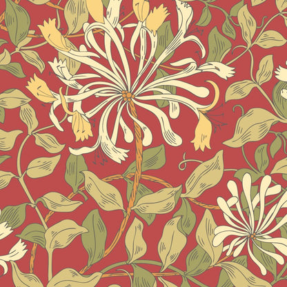 Hoopla Walls Honeysuckle Leaf Trail Wallpaper