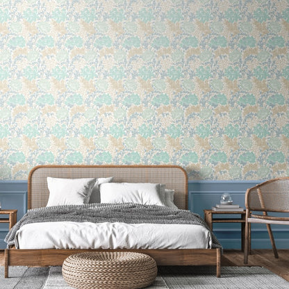 Hoopla Chrysanthemum Duck Egg Bedroom