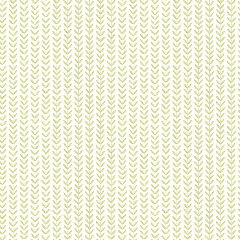 Hoopla Walls Ditsy Leaf Stripe Wallpaper