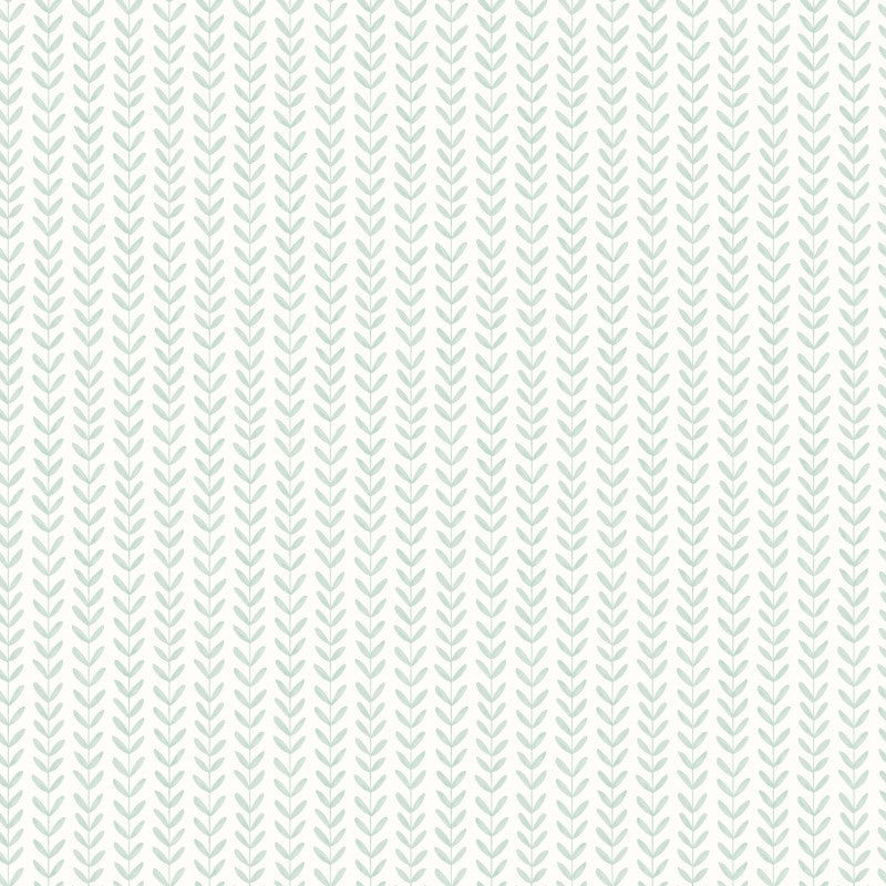 Hoopla Walls Ditsy Leaf Stripe Wallpaper