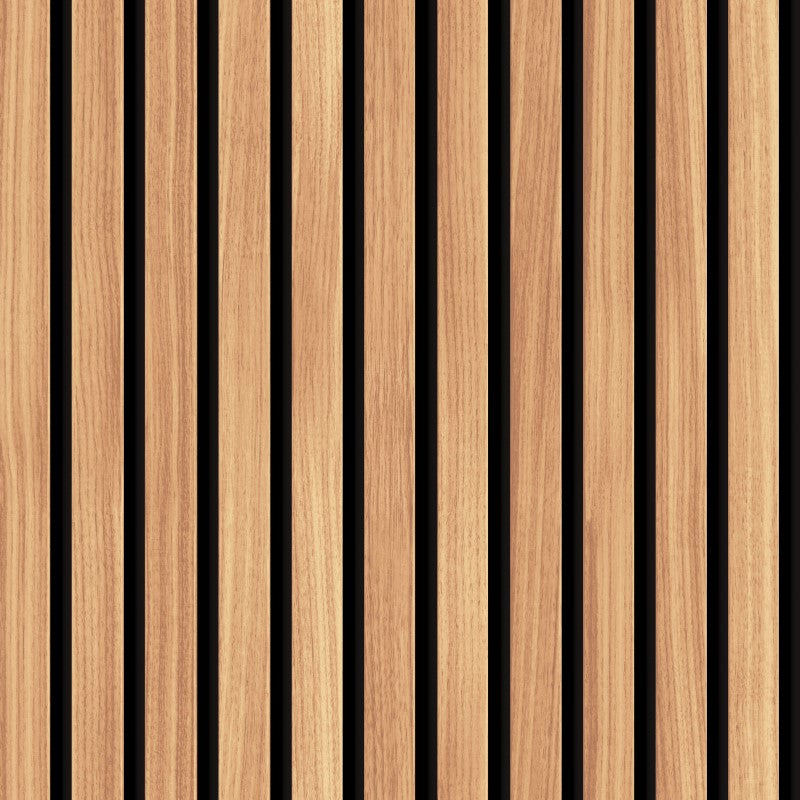 Hoopla Walls Wood Slat Wallpaper