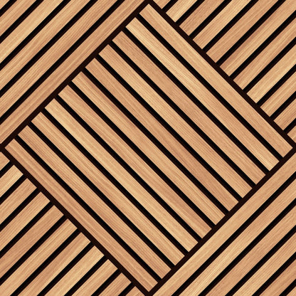 Hoopla Walls Diamond Slat Large Wallpaper