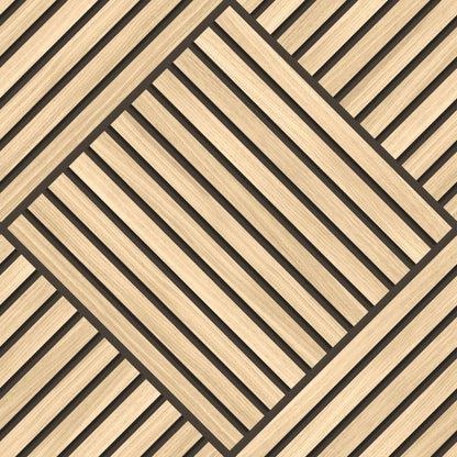 Hoopla Walls Diamond Slat Large Wallpaper