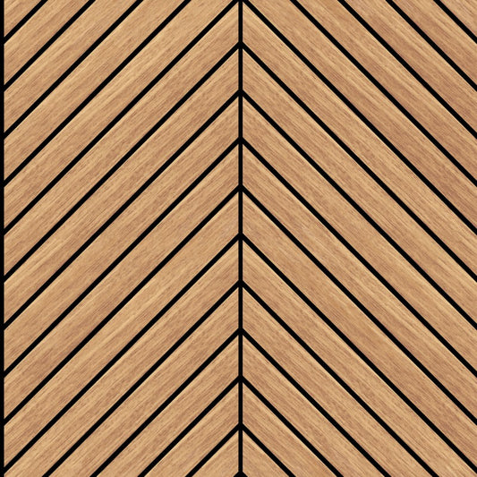 Hoopla Walls Chevron Slat Wallpaper
