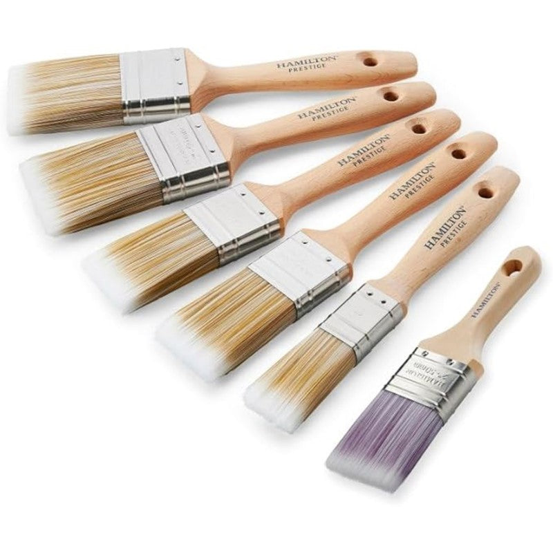 Hamilton Prestige Synthetic Flat Brush 5 Pack & Free Cutting In Brush