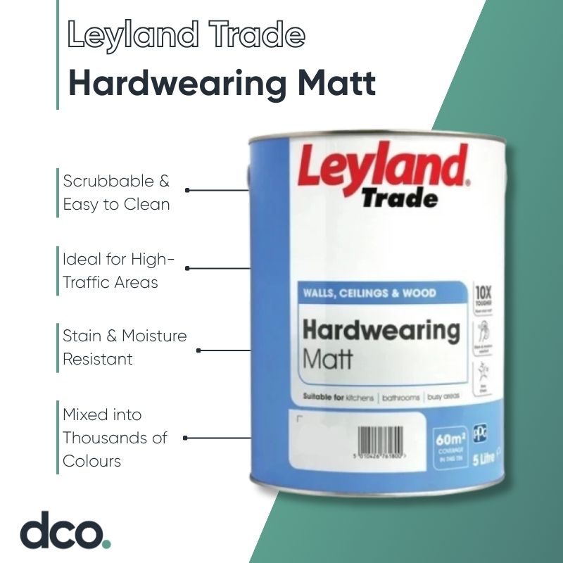 Leyland Trade Hardwearing Matt - Colour Match