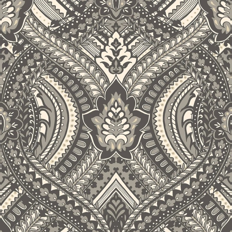 Hoopla Walls Ogee Damask Wallpaper