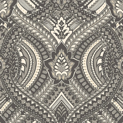 Hoopla Walls Ogee Damask Wallpaper