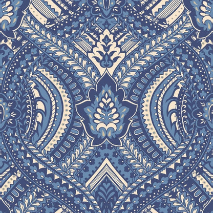 Hoopla Walls Ogee Damask Wallpaper