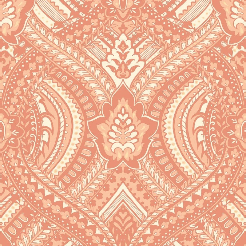 Hoopla Walls Ogee Damask Wallpaper