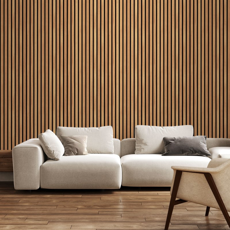 Hoopla Walls Wood Slat Wallpaper