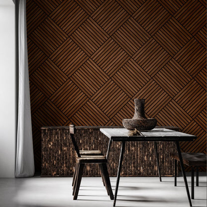 Hoopla Walls Diamond Slat Large Wallpaper