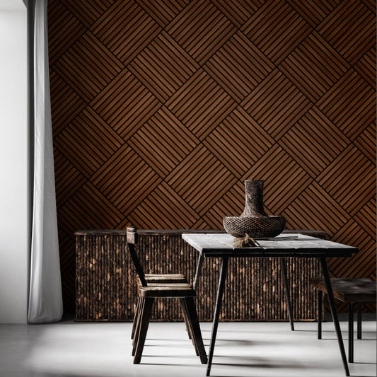 Hoopla Walls Diamond Slat Large Wallpaper