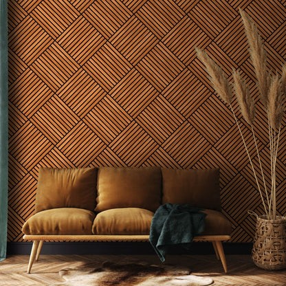 Hoopla Walls Diamond Slat Large Wallpaper