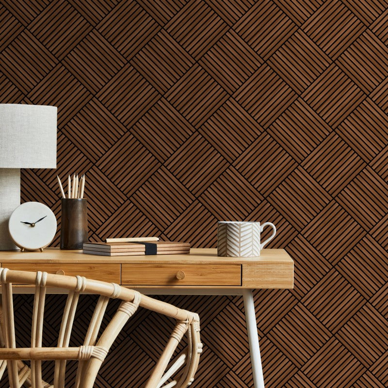 Hoopla Walls Diamond Slat Small Wallpaper