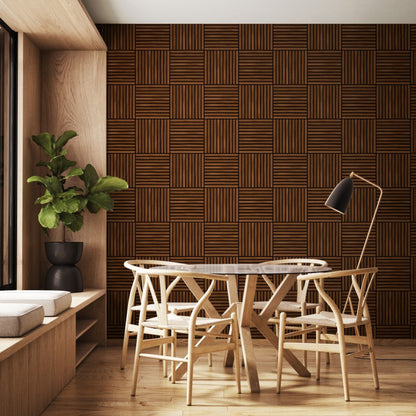Hoopla Walls Square Slat Wallpaper