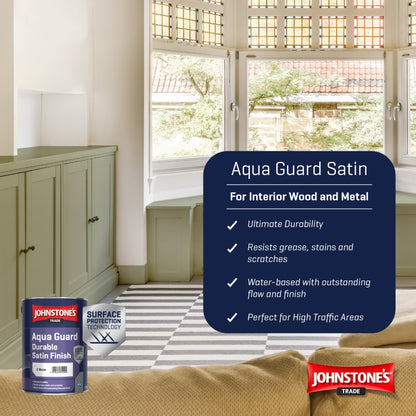 Johnstone's Trade Aqua Guard Satin & Primer Undercoat 5L Bundle
