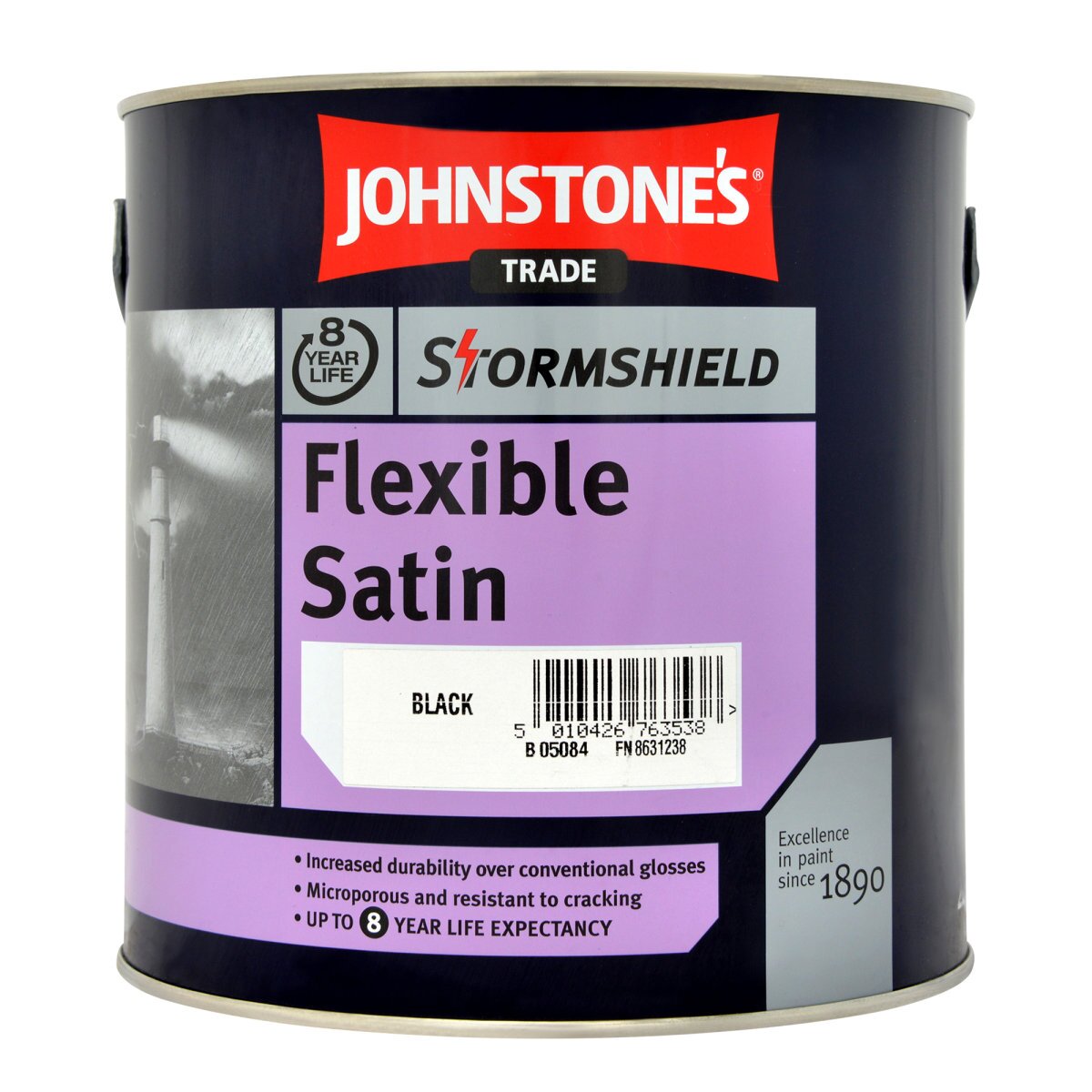 Johnstone's Trade Stormshield Flexible Satin Paint