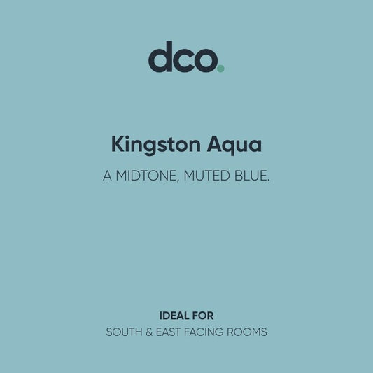 Farrow & Ball Modern Eggshell - Designer Colour Match Paint - Kingston Aqua 2.5L