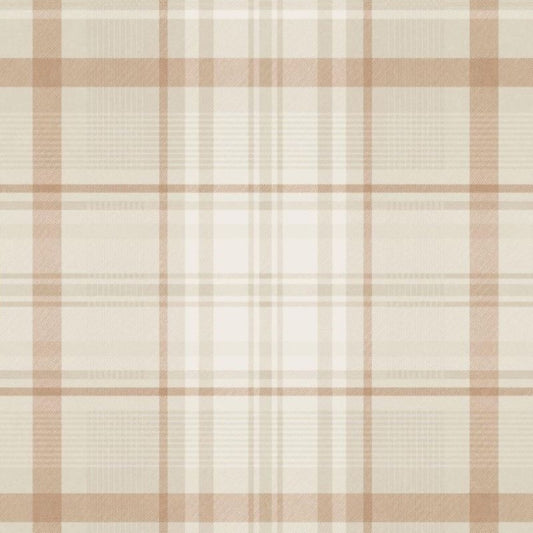 Kirkham Check Wallpaper - Orange Sample