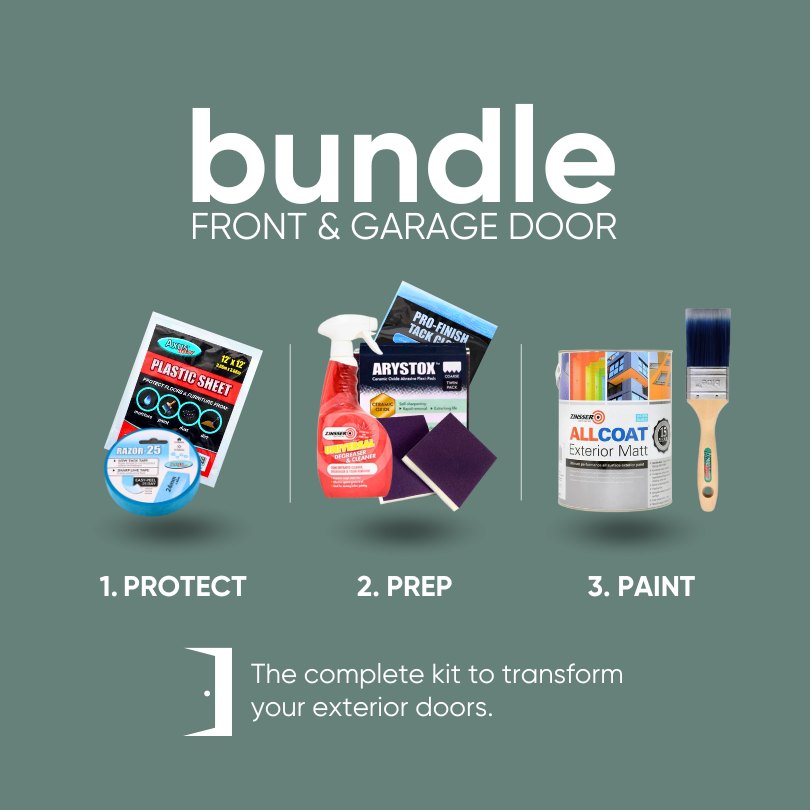 Front Door and Garage Door Paint Bundle - Decorating Kit Bundles from £25.49