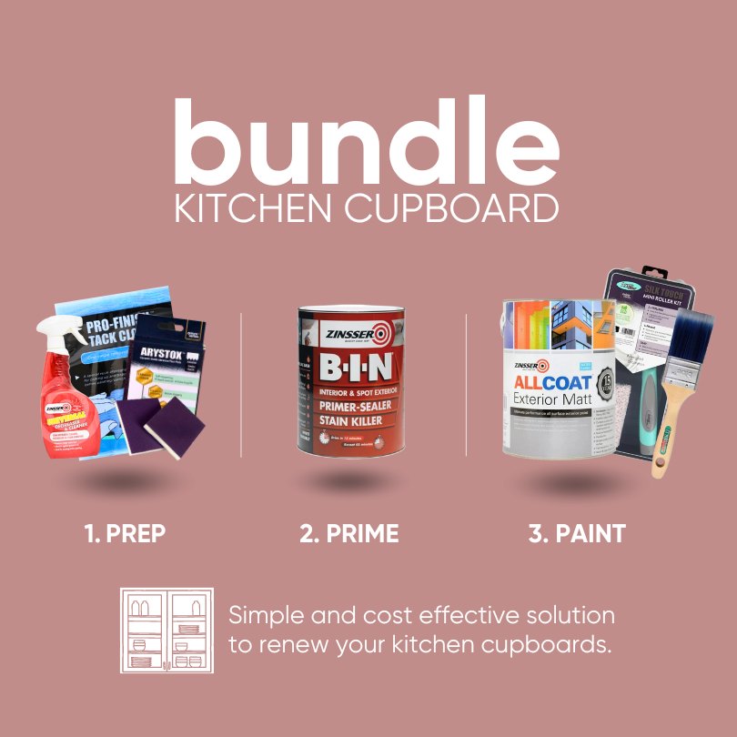 Kitchen Cupboard Paint Bundle - Decorating Kit Bundles from £25.49