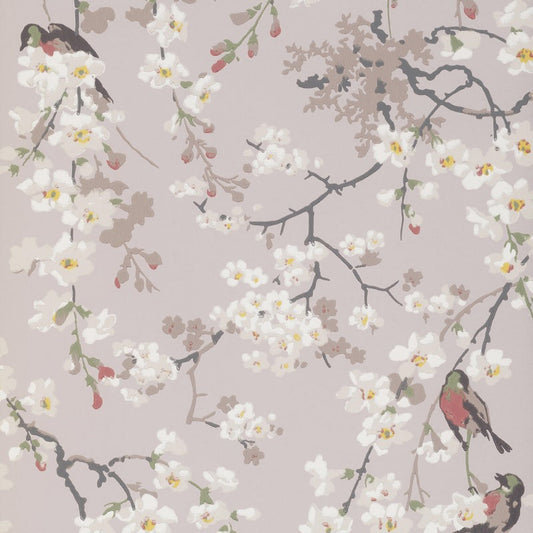 Little Greene Massingberd Blossom Wallpaper Sample - Grey