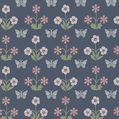 Little Greene Burges Butterfly Wallpaper