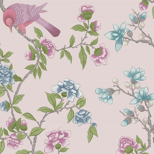 Little Greene Aderyn Wallpaper Sample - China Clay