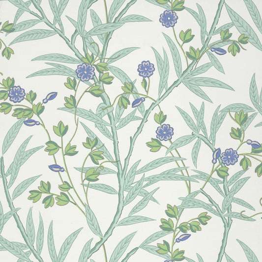 Little Greene Bamboo Floral Wallpaper Sample - Mambo