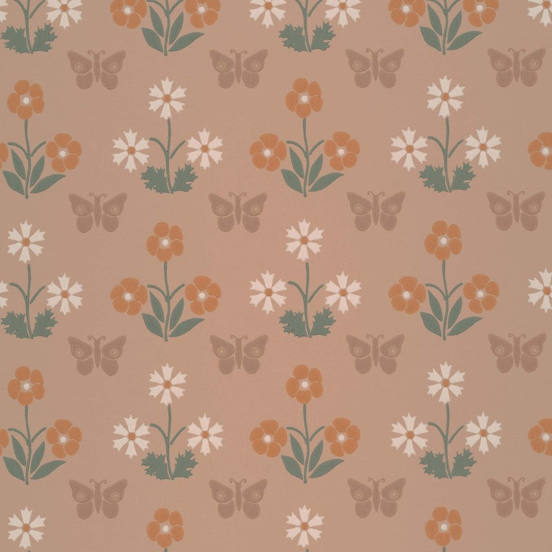 Little Greene Burges Butterfly Wallpaper