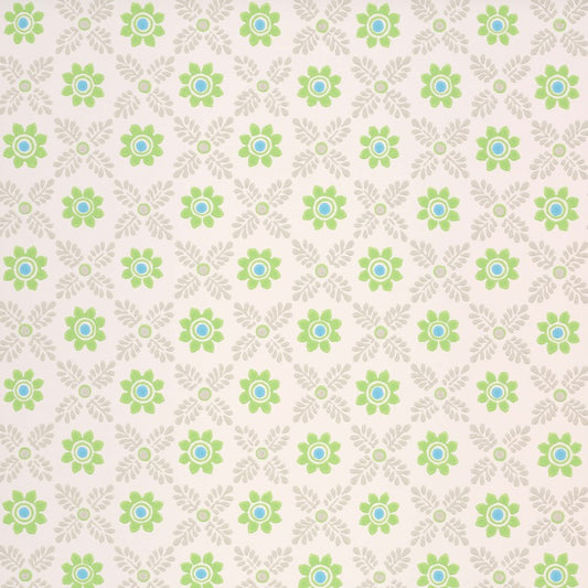 Little Greene Ditsy Block Wallpaper Sample - Phthalo