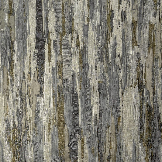 Gianni Textured Plain Wallpaper Charcoal Taupe Sample