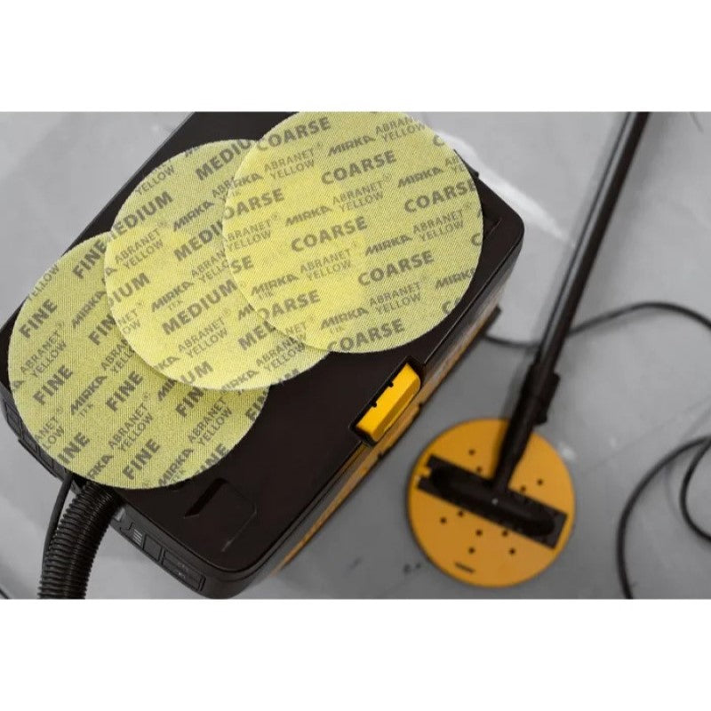 Mirka Abranet Yellow 225mm Sanding Discs (Box of 20)