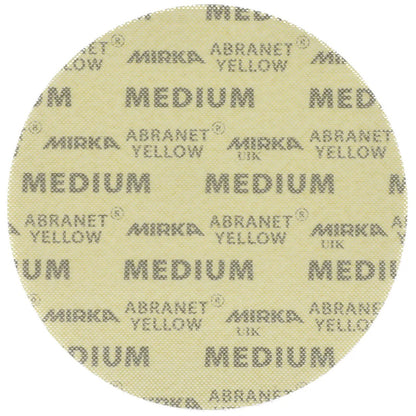 Mirka Abranet Yellow 225mm Sanding Discs (Box of 20)