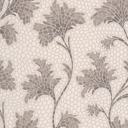 Little Greene Mosaic Trail Wallpaper Sample - Slaked Lime