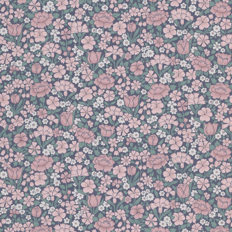 Little Greene Spring Flowers Wallpaper Sample - Juniper