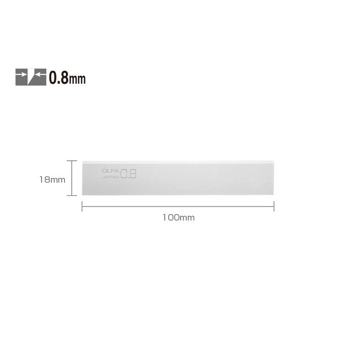 Olfa Extra Heavy-Duty Scraper Blade 100mm - OLF/BS086B (Pack of 6)