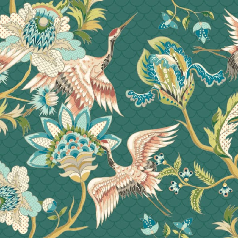 Origin Cranes In Flight Wall Mural