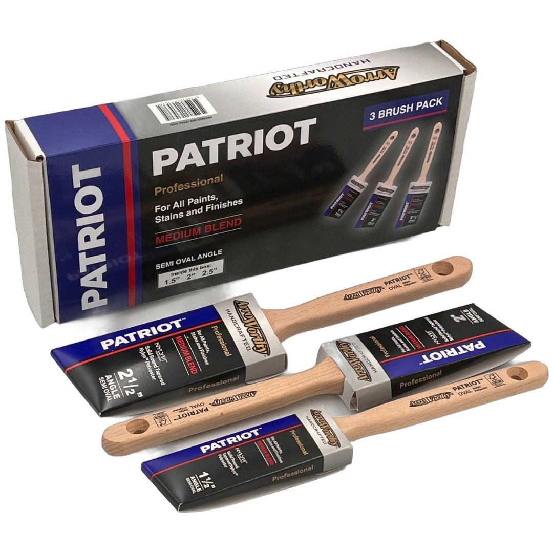 Arroworthy Patriot Semi-Oval Angled Brush