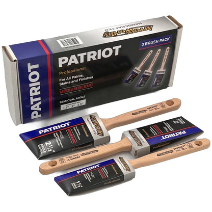 Arroworthy Patriot Semi-Oval Angled Brush