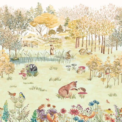 Little Greene Potter's Woodland Mural Wallpaper