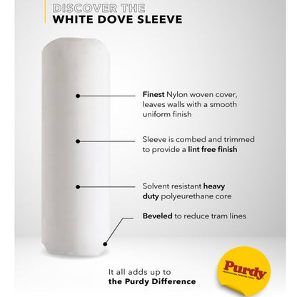 Purdy White Dove 6" Roller Sleeves (3/8" Nap)