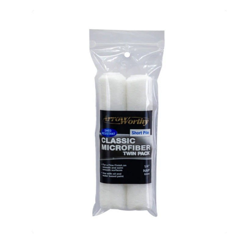 Classic Microfiber 6.5" Mini Rollers Twin Pack