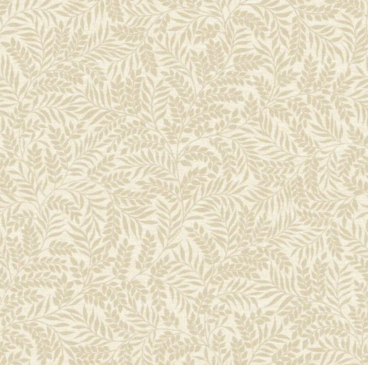 Mini Leaf Wallpaper - Beige Sample